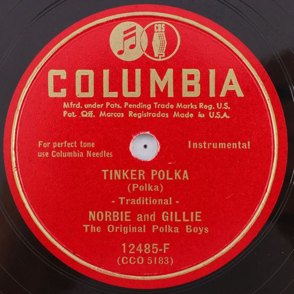 Norbie And Gillie - La-La Waltz / Tinker Polka - 1950 10" 78 rpm Record 12485-F - Picture 3 of 16